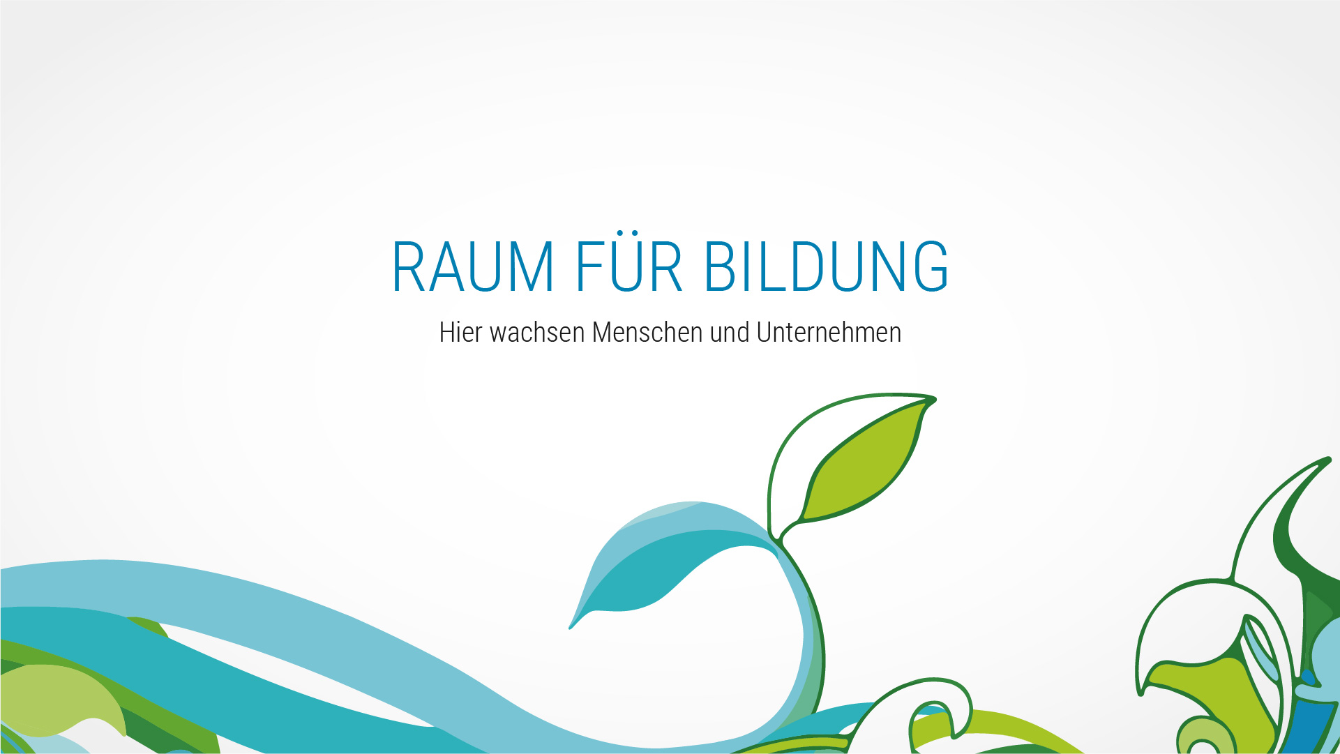 Raum für Bildung und Ranken-Grafik