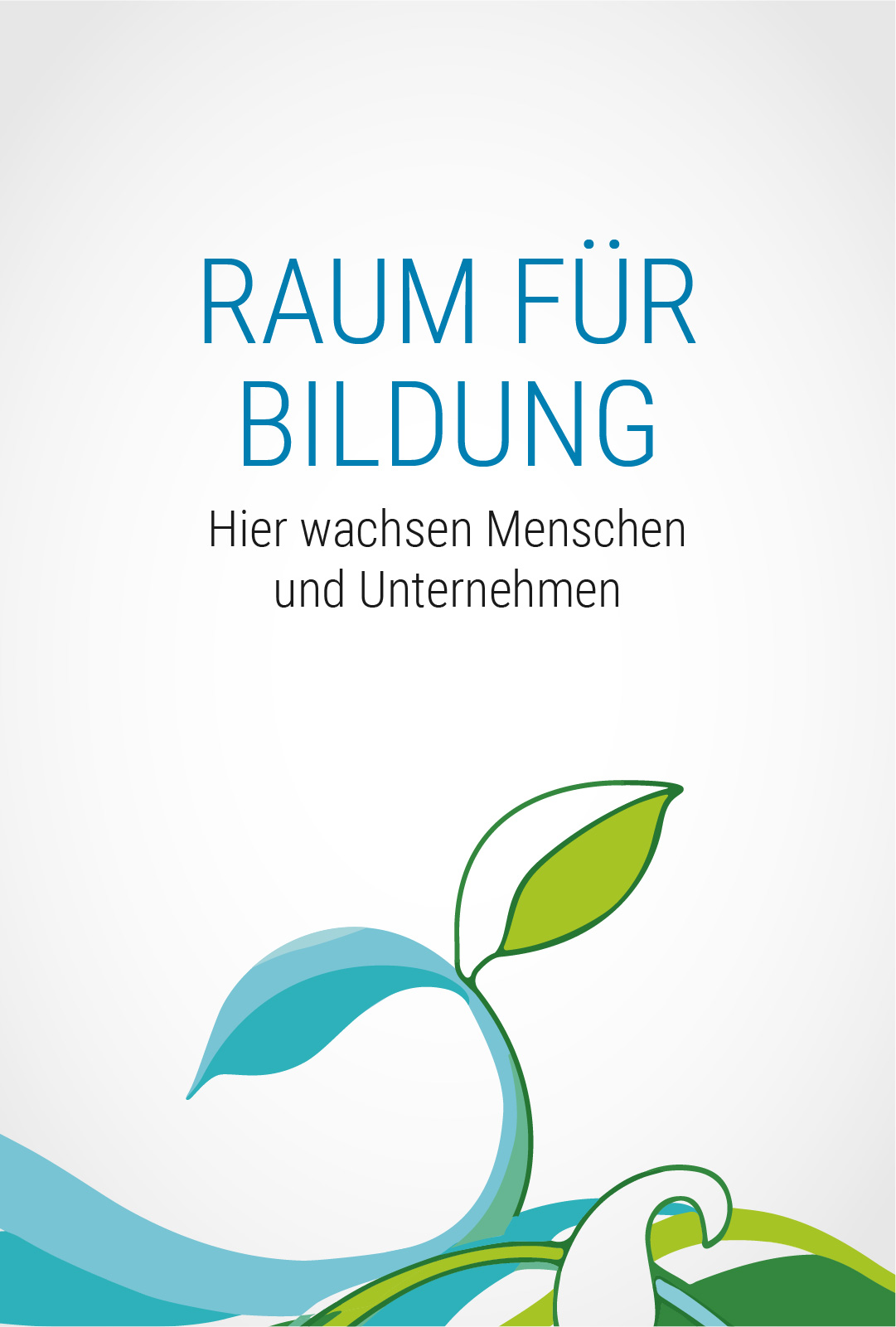 Raum für Bildung und Ranken-Grafik