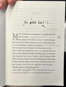 Yevas Handnotizen in dem Buch was verbrigt Cara Winter